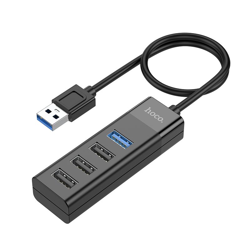 Hoco 4 poorts HUB Cable - USB-A naar USB-A 2.0 en 3.0 Hoco 4 poorts HUB Cable - USB-A naar USB-A 2.0 en 3.0